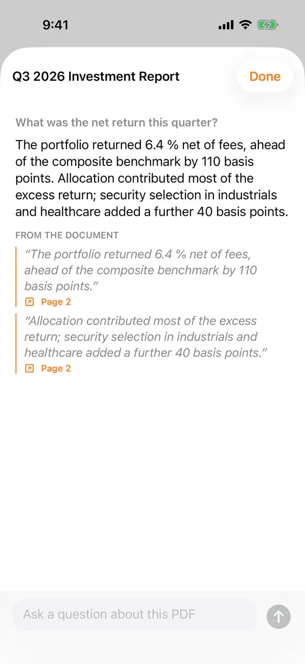 Your PDF can finally answer back.